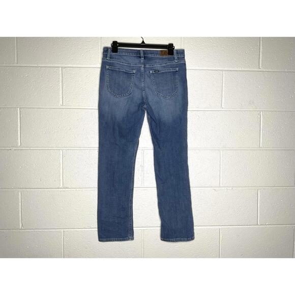 < Lee Regular Fit Straight Leg Mid-Rise Jeans Size 10 > - Picture 4 of 4